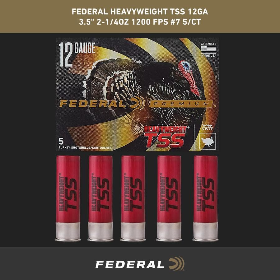 Federal PTSSX191F7 Premium Turkey Heavyweight TSS 12 Gauge 3.50in 2 1/4oz 7 view 3