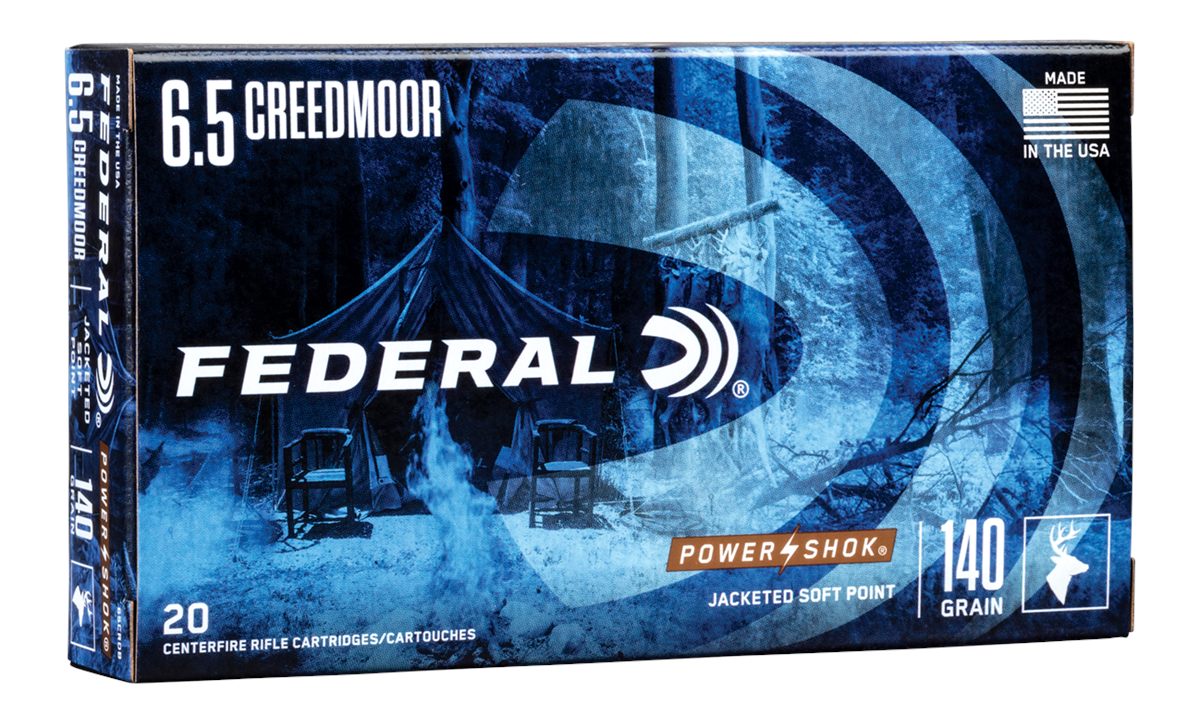 Federal 65CRDB Power-Shok 6.5 Creedmoor 140gr Jacketed Soft Point 20 Per Bo