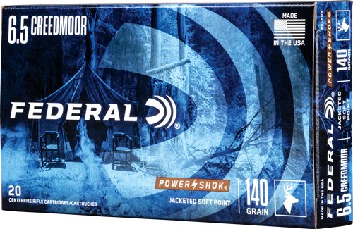 Federal 65CRDB Power-Shok 6.5 Creedmoor 140gr Jacketed Soft Point 20 Per Bo view 2