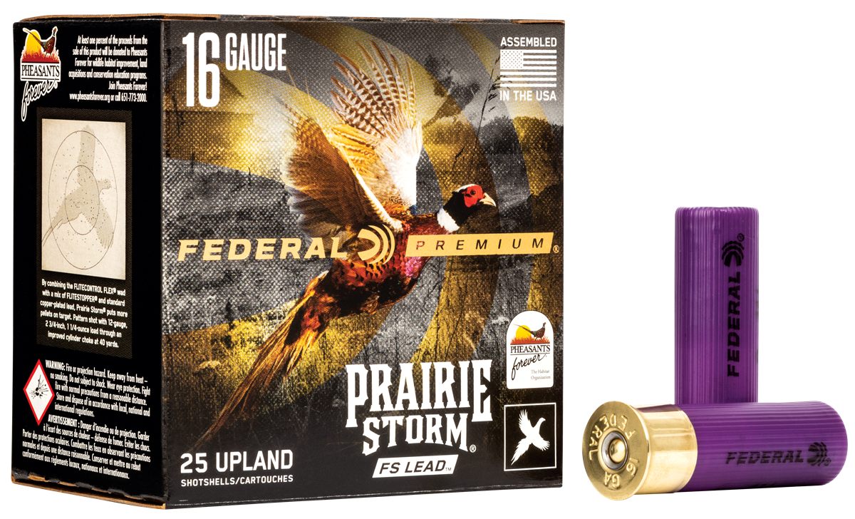 Federal PFX164FS4 Premium Prairie Storm FS 16 Gauge 2.75in 1 1/8oz 4 Shot 2