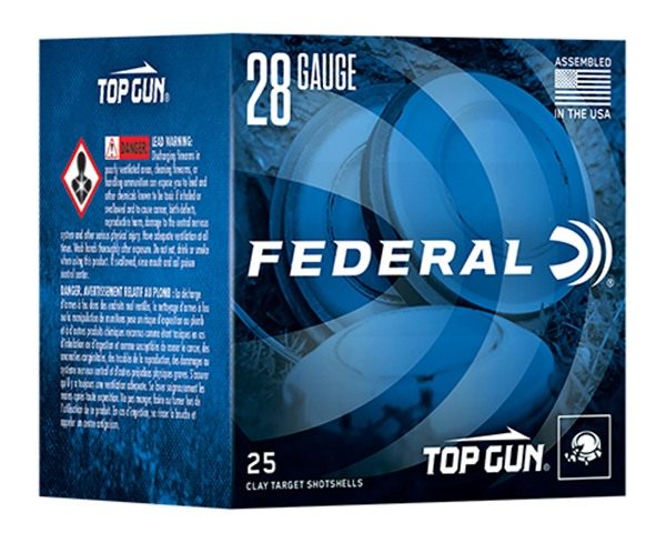 Federal Top Gun Sporting Shotshells 28 ga 2-3/4in oz 1330 fps 7.5 25/ct view 2