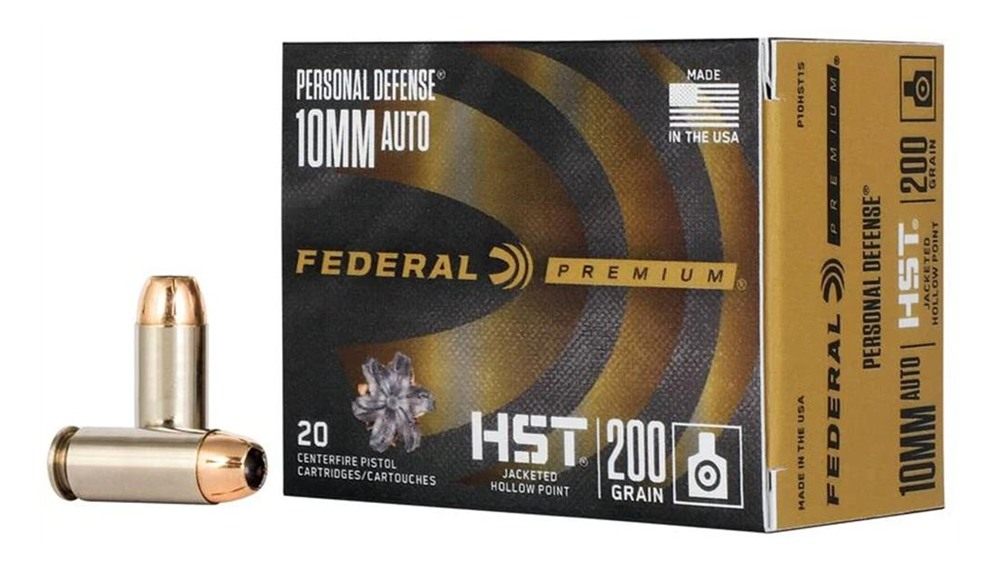 Federal P10HST1S Premium Personal Defense 10mmAuto 200gr HST Jacketed Hollo view 4