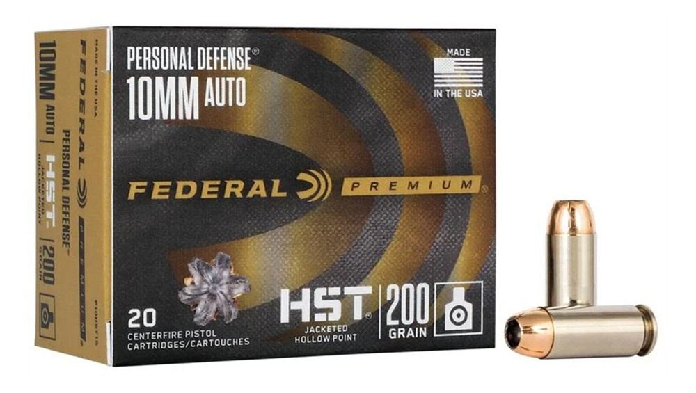 Federal P10HST1S Premium Personal Defense 10mmAuto 200gr HST Jacketed Hollo view 5