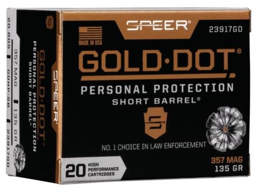 Speer Ammunition 23617GD Gold Dot Personal Protection 9mmLuger+P 124gr Holl view 3
