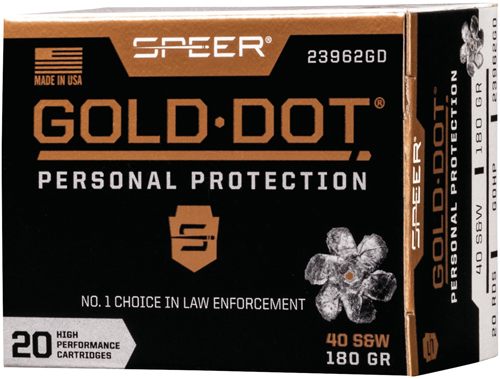 Speer 23962GD Gold Dot Personal Protection 40S W 180gr Hollow Point 20 Box/ view 2