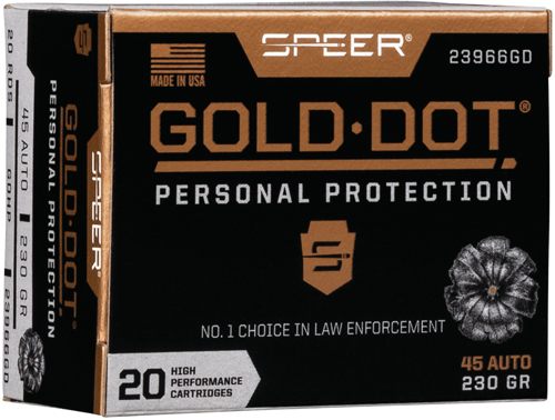 Speer Ammunition 23966GD Gold Dot Personal Protection 45ACP 230gr Hollow Po view 2