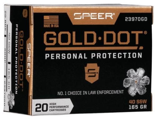 Speer 23970GD Gold Dot Personal Protection 40S W 165gr Hollow Point 20 Box/ view 2