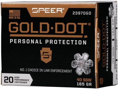 Speer 23970GD Gold Dot Personal Protection 40S W 165gr Hollow Point 20 Box/ view 3