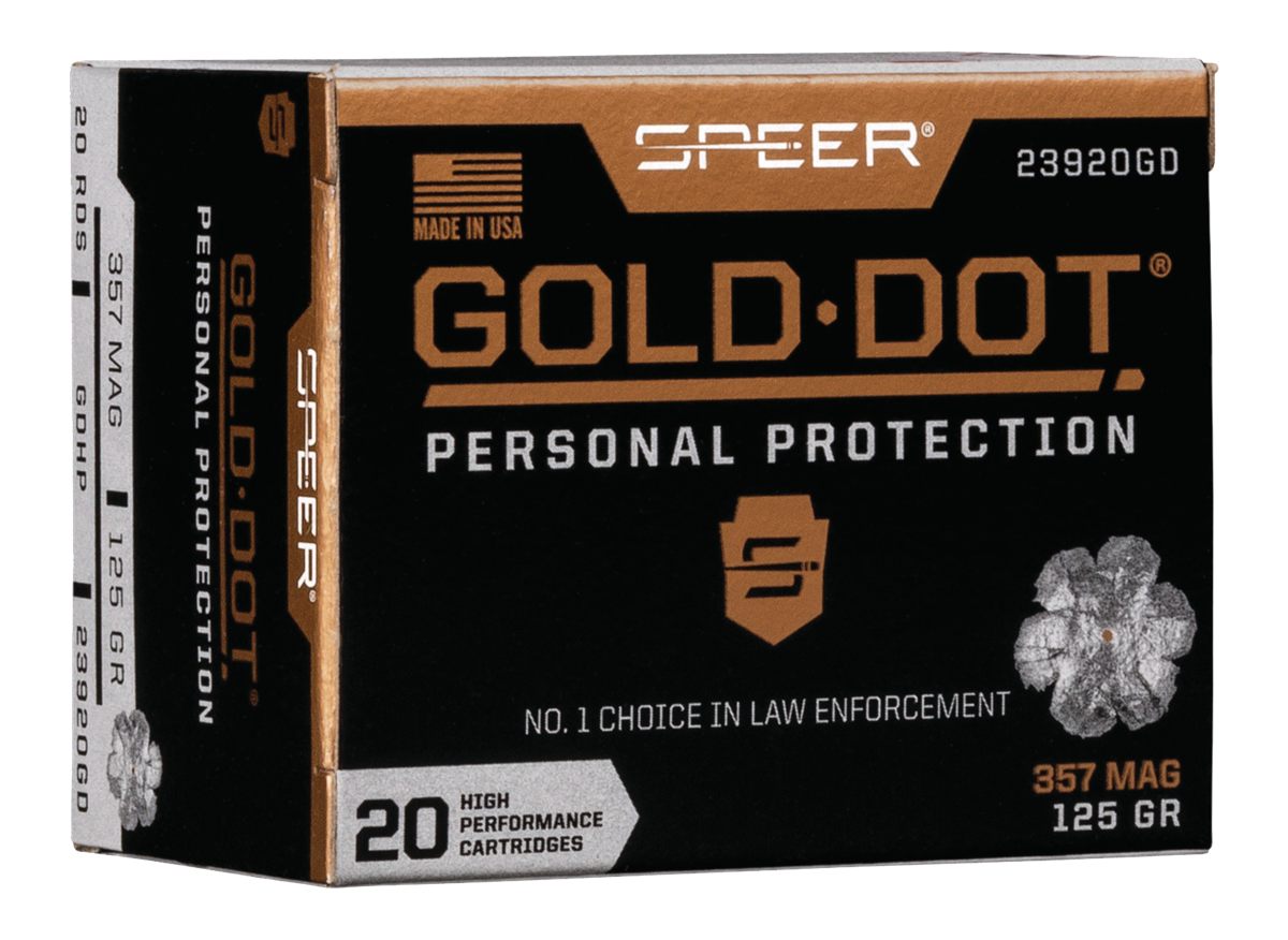 Speer 23920GD Gold Dot Personal Protection 357 Mag 125gr Hollow Point 20 Bo