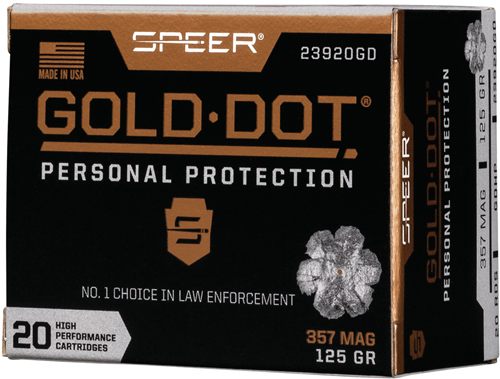 Speer 23920GD Gold Dot Personal Protection 357 Mag 125gr Hollow Point 20 Bo view 2