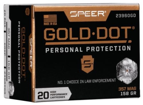 Speer 23960GD Gold Dot Personal Protection 357 Mag 158gr Hollow Point 20 Bo view 2