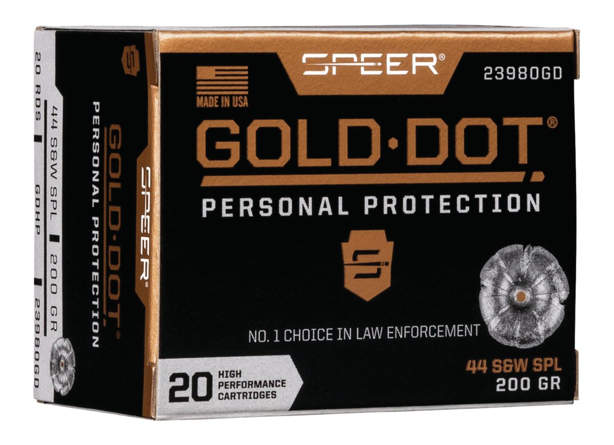 Speer Ammunition 23980GD Gold Dot Personal Protection 44S WSpl 200gr Hollow
