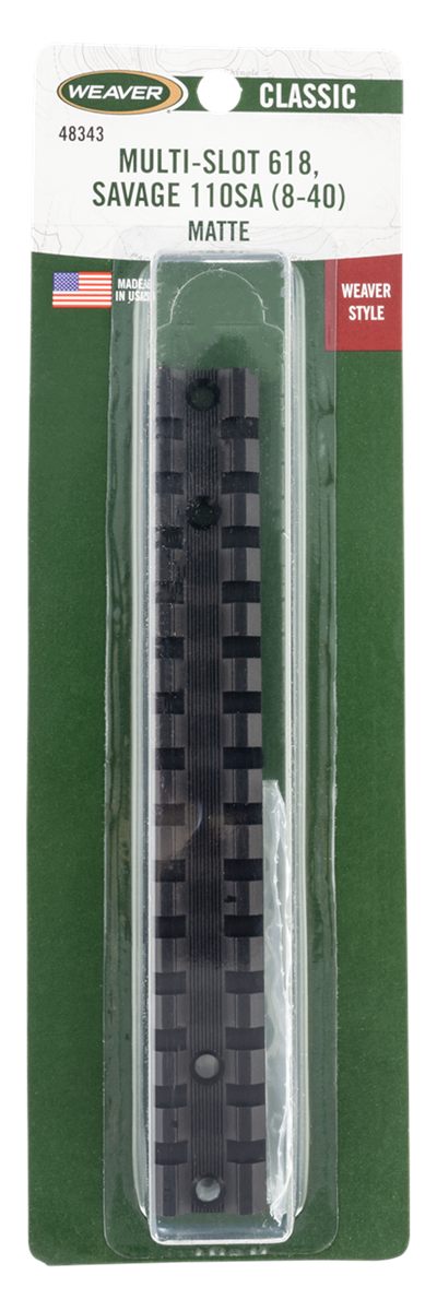 Weaver Multi Slot Base Savage 110 8-40 Matte Black Scope
