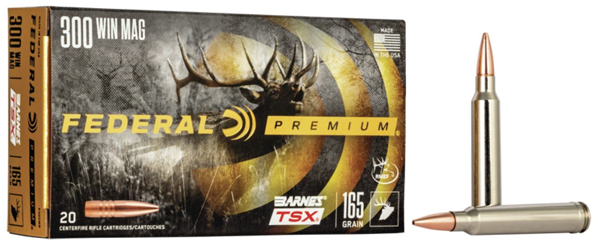 Federal P300WR Premium 300 WinMag 165gr Barnes TSX 20 Per Box/10 Case
