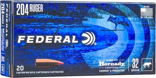 Federal V204VM32 Varmint Predator 204 Ruger 32gr Hornady V-Max 20 Per Box/1 view 3