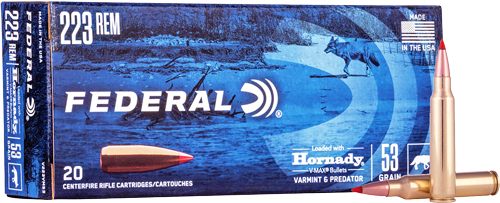 Federal V223VM53 Varmint Predator 223 Rem 53gr Hornady V-Max 20 Per Box/10 view 6
