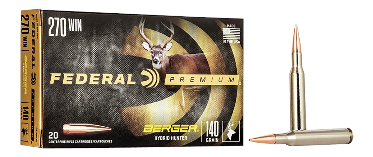 Federal Classic Hunter Berger Hybrid Rifle Ammunition .270 Win 140 gr BTHP