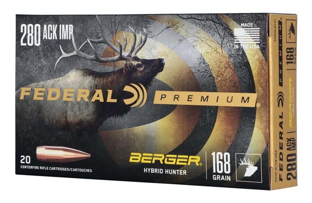 Federal Classic Hunter Berger Hybrid Rifle Ammunition.280 Ackley Improved 1 view 3