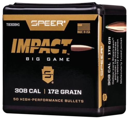 Speer Impact Big Game Rifle Bullets .308 Win 172gr TIPPED PLATED CB 50/ct view 2