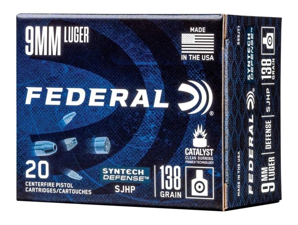 Federal S9SJT1 Syntech Defense 9mmLuger 138gr Segmented Jacketed Hollow Poi view 2