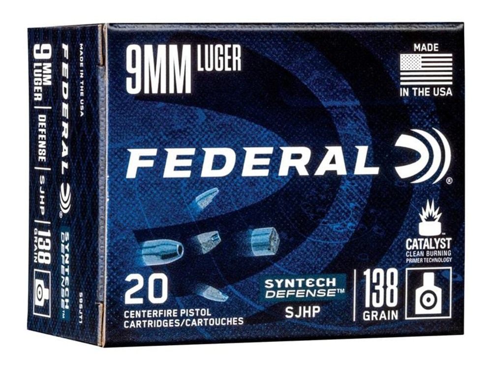 Federal S9SJT1 Syntech Defense 9mmLuger 138gr Segmented Jacketed Hollow Poi view 3