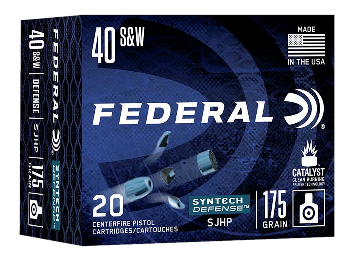 Federal S40SJT1 Syntech Defense 40S W 175gr Segmented Jacketed Hollow Point