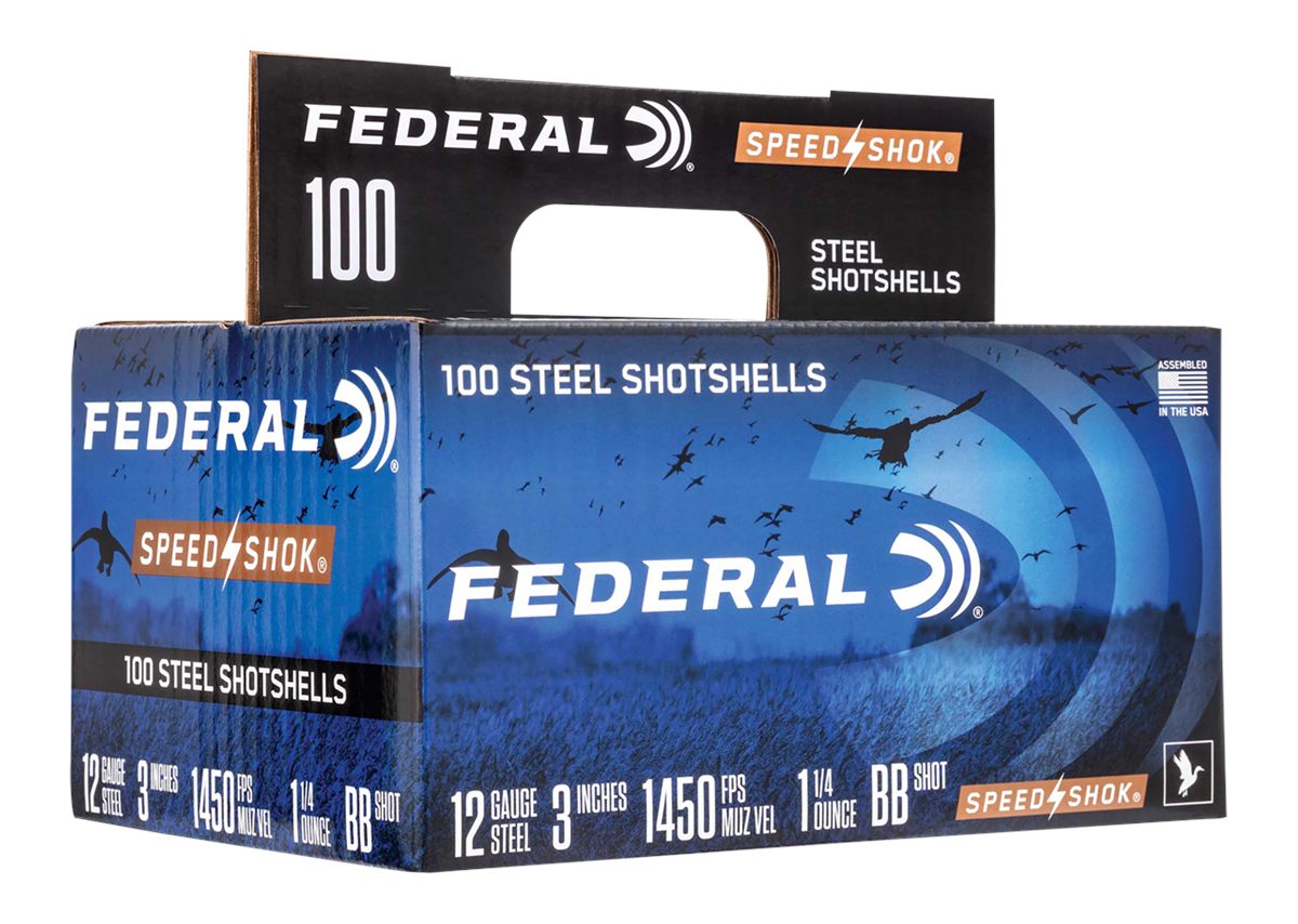 Federal WF1421002 Speed-Shok 12 Gauge 3in 1 1/4oz 2 Shot 100 Per Box/2 Case