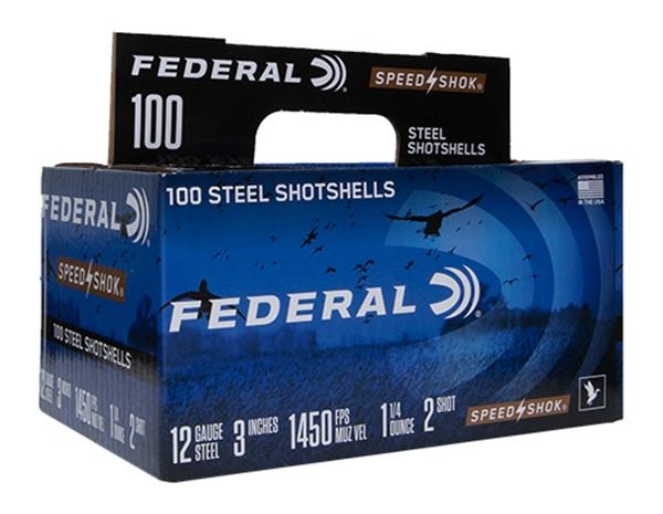 Federal WF1421002 Speed-Shok 12 Gauge 3in 1 1/4oz 2 Shot 100 Per Box/2 Case view 2