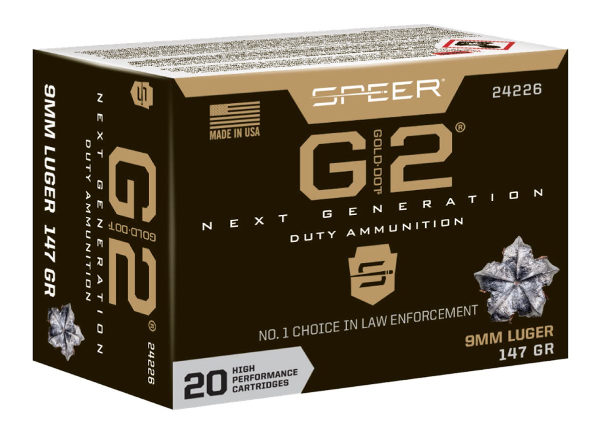 Speer Ammunition Gold Dot Handgun 9mm Luger 147gr G2 970 fps 20/ct