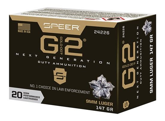 Speer Ammunition Gold Dot Handgun 9mm Luger 147gr G2 970 fps 20/ct view 2