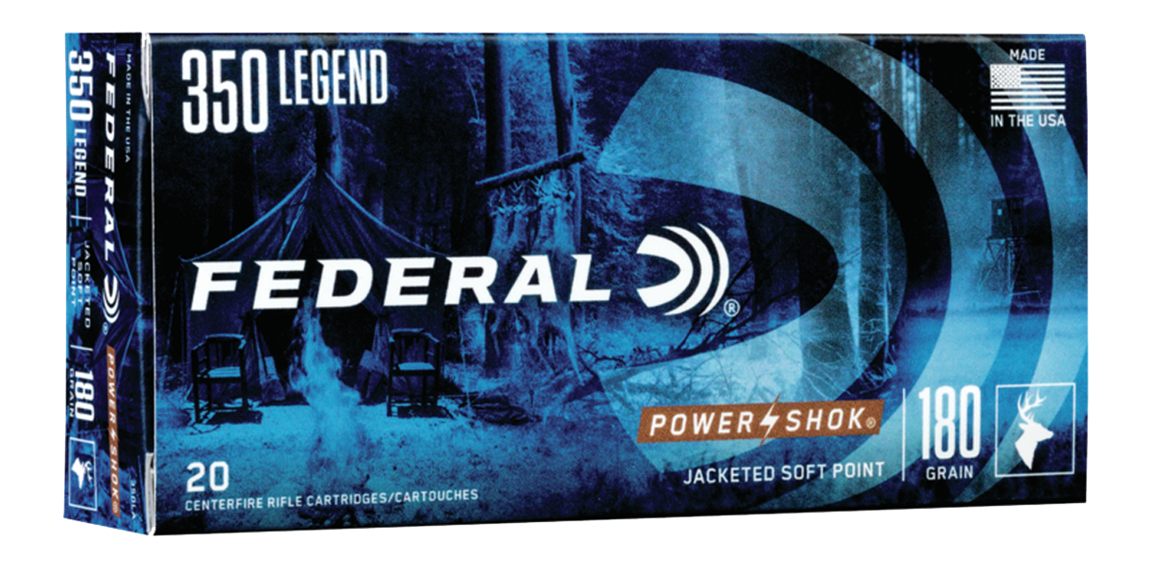 Federal 350LA Power-Shok 350 Legend 180gr Jacketed Soft Point 20 Per Box/10