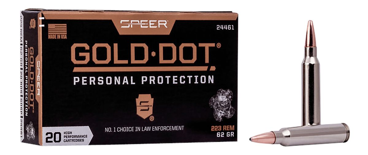 Speer Ammunition 24461 Gold Dot Personal Protection 223 Rem 62gr Soft Point
