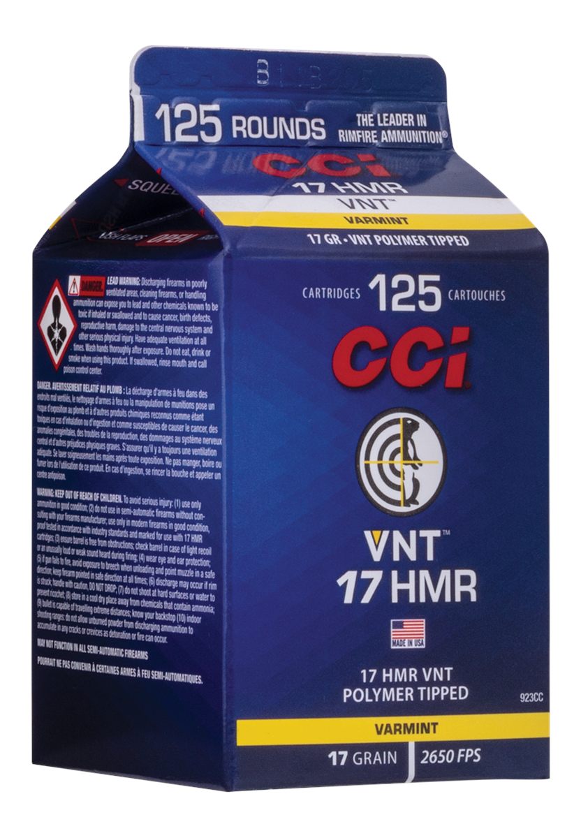 Cci 17 HMR 17GR Varmit Tipped Pour Pack (125) Comes IN Style Carton