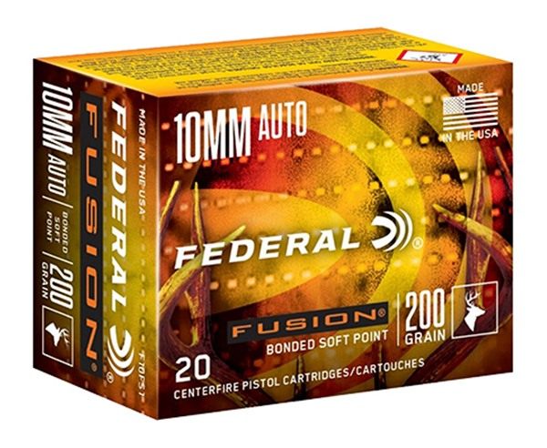 Federal F10FS1 Fusion Handgun 10mmAuto 200gr Soft Point 20 Per Box/10 Case view 2