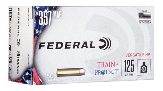 Federal TP357VHP1 Train + Protect 357 Mag 125gr Versatile Hollow Point 50 P view 2