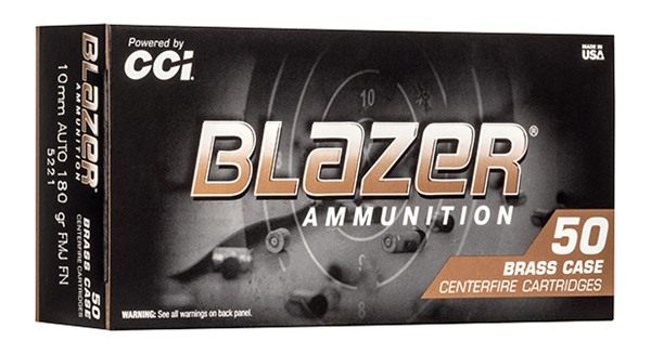 Blazer Ammunition CCI 5221 Brass Handgun 10mmAuto 180gr Full Metal Jacket 5 view 2