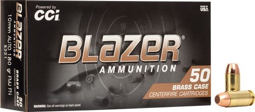 Blazer Ammunition CCI 5221 Brass Handgun 10mmAuto 180gr Full Metal Jacket 5 view 3