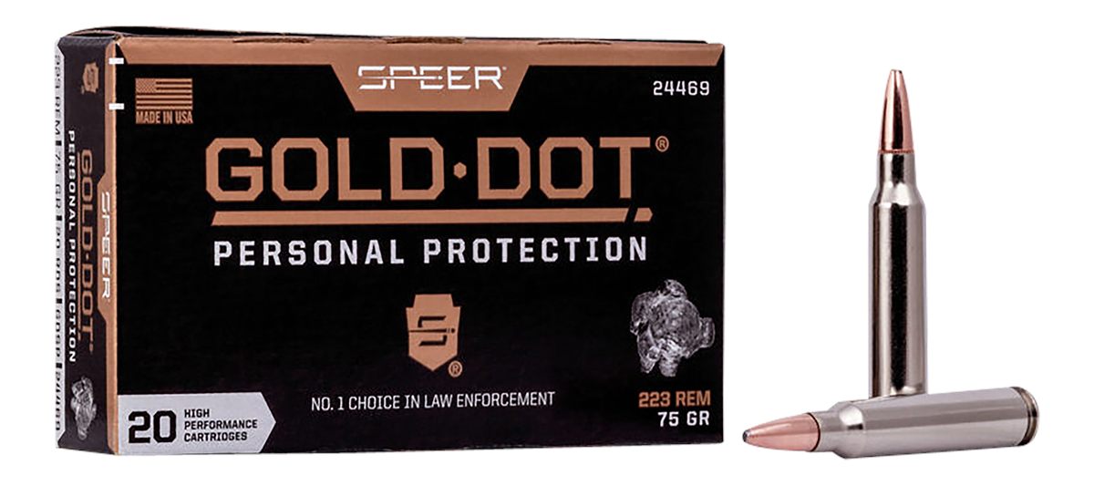 Speer 24469 Gold Dot Personal Protection 223 Rem 75gr Soft Point 20 Box/10