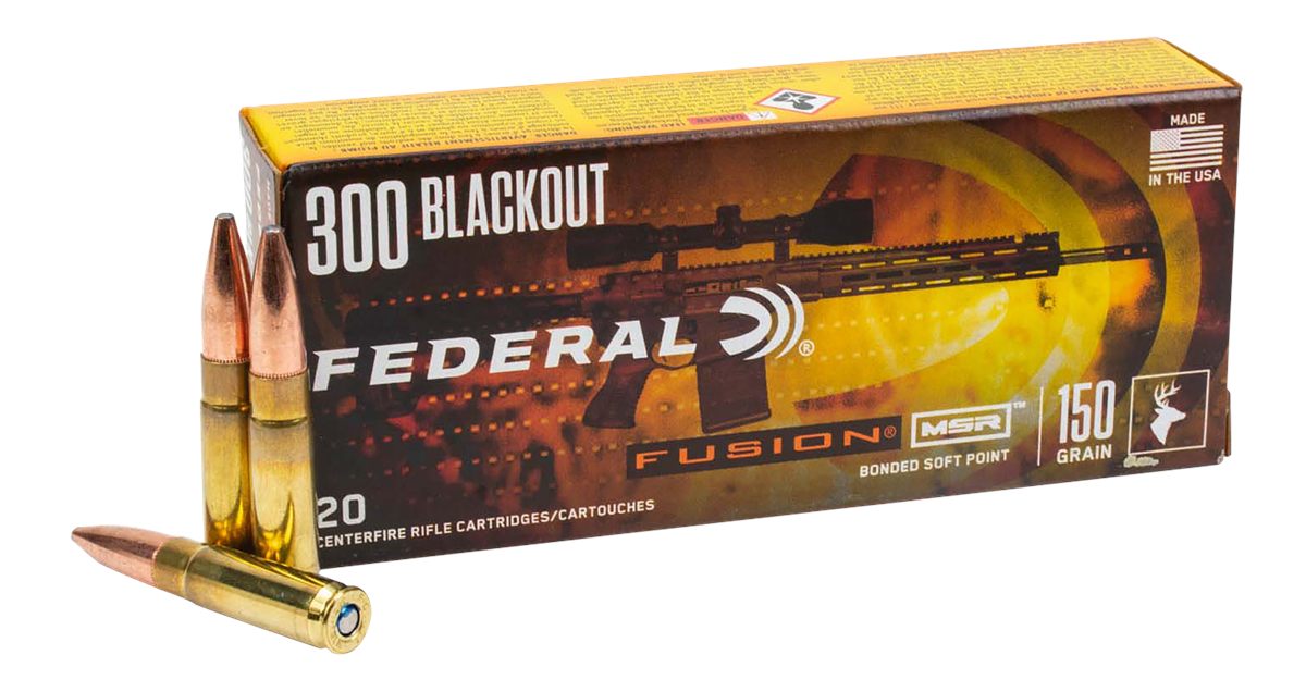 Federal Ammo F300BMSR3 Fusion 300 Blackout 190gr Bonded Soft Point 20 Per B view 2
