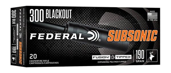 Federal Ammo F300BMSR3 Fusion 300 Blackout 190gr Bonded Soft Point 20 Per B view 3