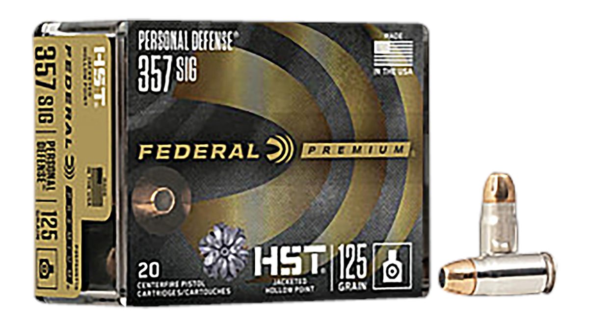 Federal P357SHST1S Premium Personal Defense 357 Sig 125gr HST Jacketed Holl