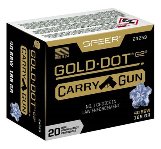 Speer Ammunition 24259 Gold Dot Carry Gun 40S W 165gr Hollow Point 20 Per B view 2
