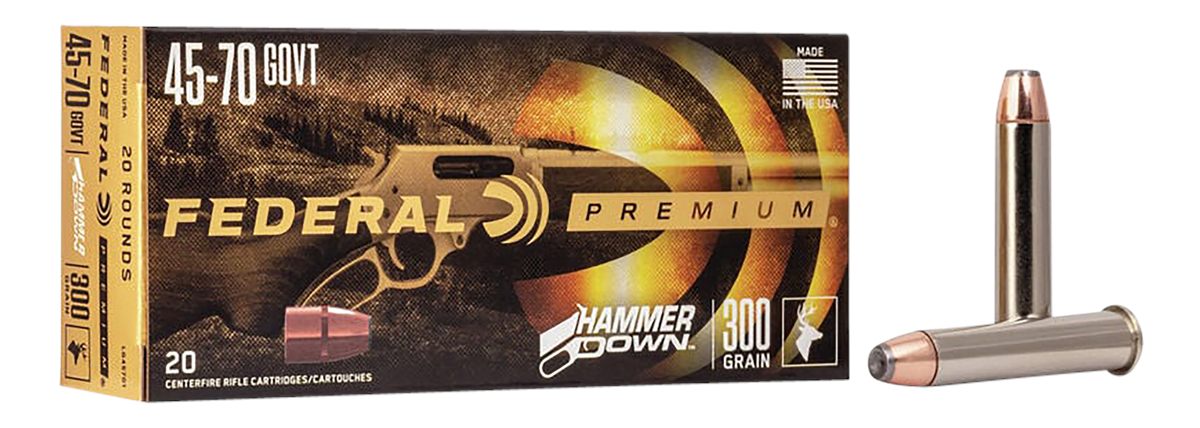 Federal LG45701 Premium HammerDown 45-70 Gov 300gr Bonded Soft Point 20 Per