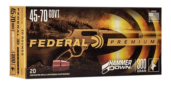 Federal LG45701 Premium HammerDown 45-70 Gov 300gr Bonded Soft Point 20 Per view 2