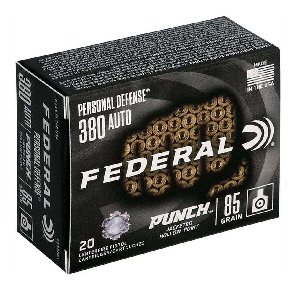 Federal PD380P1 Punch Personal Defense 380ACP 85gr Jacketed Hollow Point 20 view 2