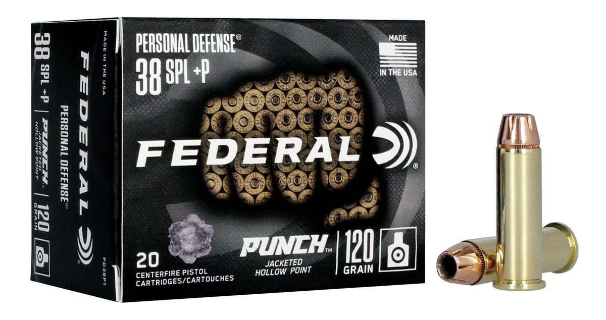 Federal PD38P1 Punch Personal Defense 38 Special+P 120gr Jacketed Hollow Po view 2
