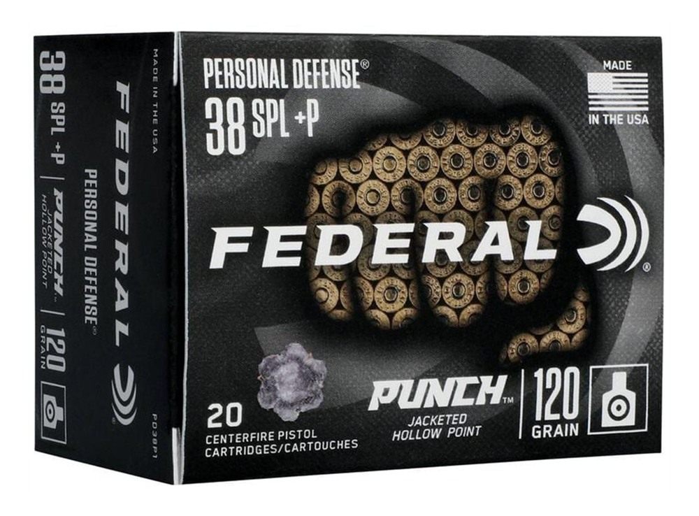 Federal PD38P1 Punch Personal Defense 38 Special+P 120gr Jacketed Hollow Po view 3