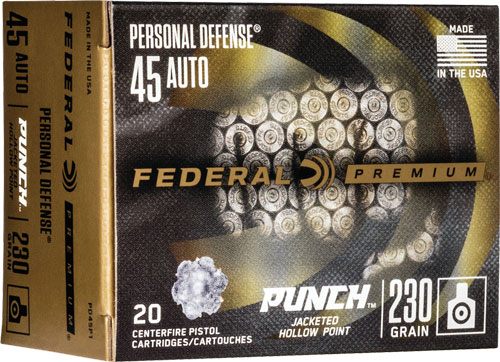 Federal PD45P1 Punch Personal Defense 45ACP 230gr Jacketed Hollow Point 20 view 7
