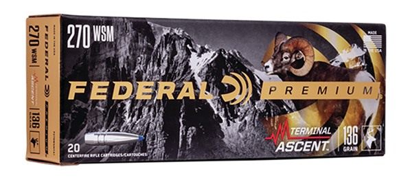 Federal P270WSMTA1 Premium Terminal Ascent 270WSM 136gr 20 Per Box/10 Case view 4