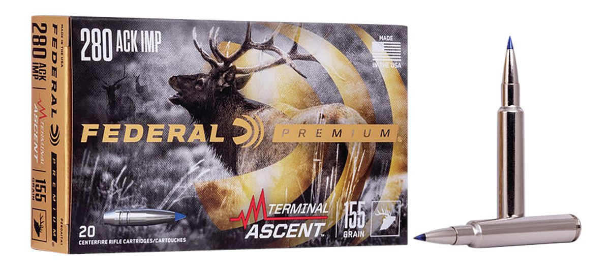 Federal P280A1TA1 Premium Terminal Ascent 280 Ackley Improved 155gr 20 Per